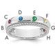 14K WG 8 Synthetic Birthstone and Diamond Mother's Ring