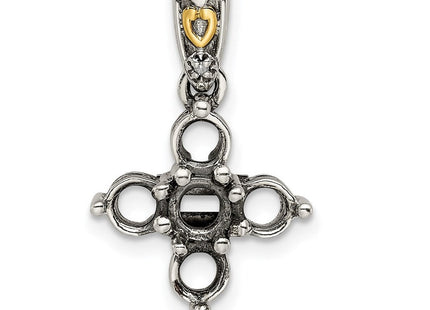 Sterling silver diamond mother pendant