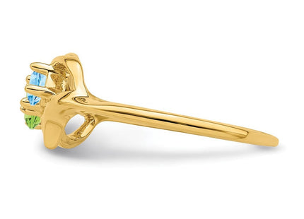 14K gold mother ring, alternate view