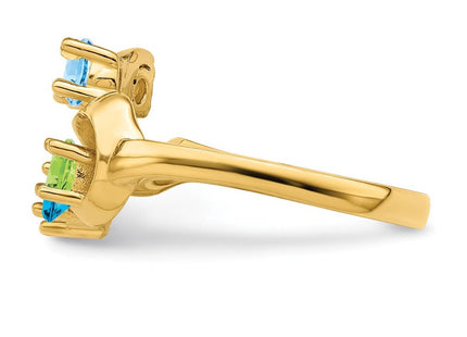 14K gold mother ring, alternate view
