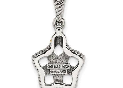 14k/Silver Two-Tone Pendants Style QMPD29 - Classique Jewelry Inc.