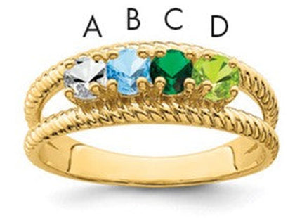 14k Yellow Gold Rings Style XMR8 - Classique Jewelry Inc.