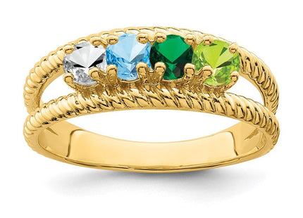 14k Yellow Gold Rings Style XMR8 - Classique Jewelry Inc.