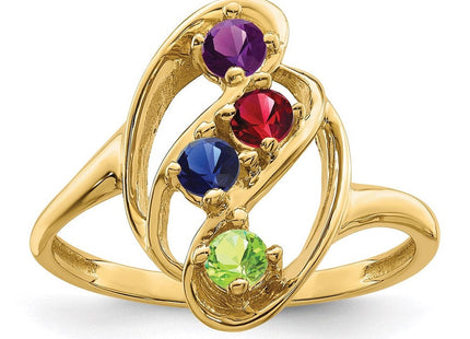 14K gold mother ring, alternate view