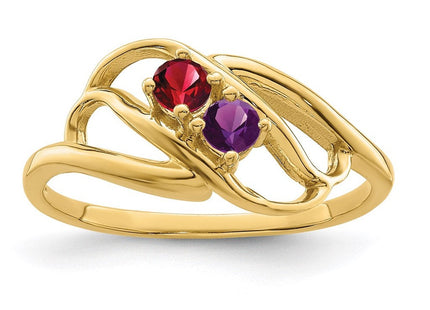 14K gold mother ring, alternate view