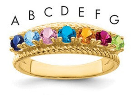 14K gold mother ring