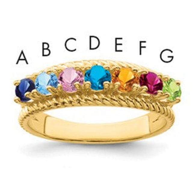 14K gold mother ring