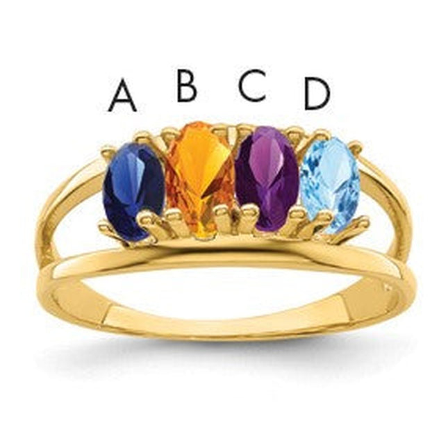 14K gold mother ring