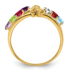 14K Genuine 7 Stone Mother's Ring view