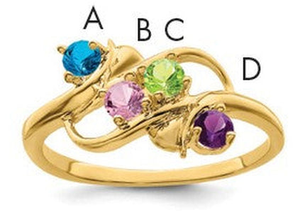 14K gold mother ring