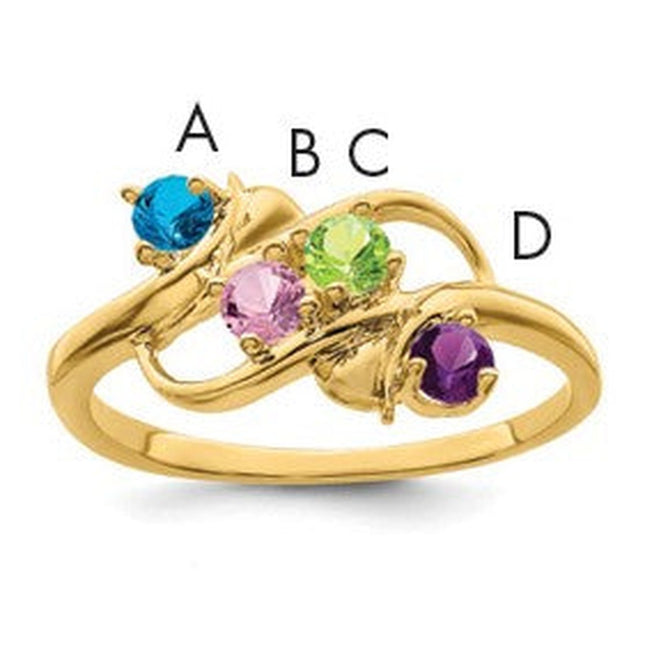 14K gold mother ring