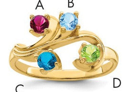 14K gold mother ring