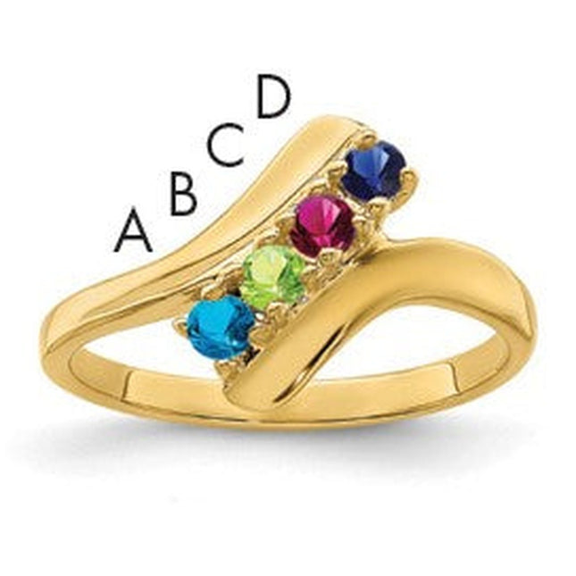 14K gold mother ring
