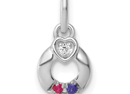 14K gold birthstone pendants & charm, alternate view