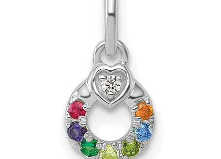 14K gold birthstone pendants & charm, alternate view