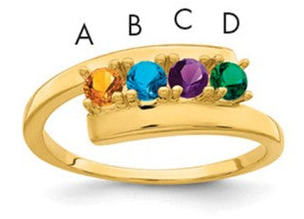 14K gold mother ring