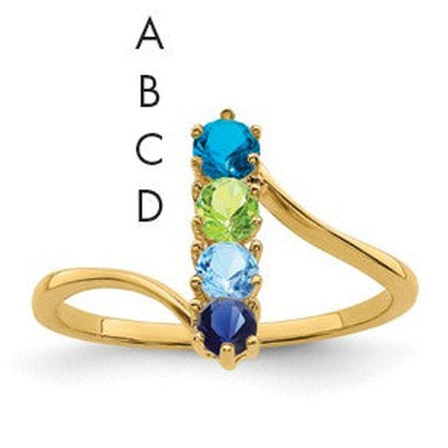 14K gold mother ring
