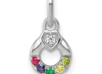 14K gold birthstone pendants & charm, alternate view