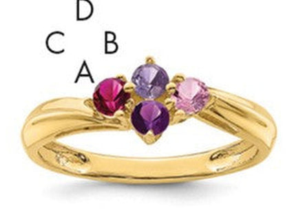 14K gold mother ring