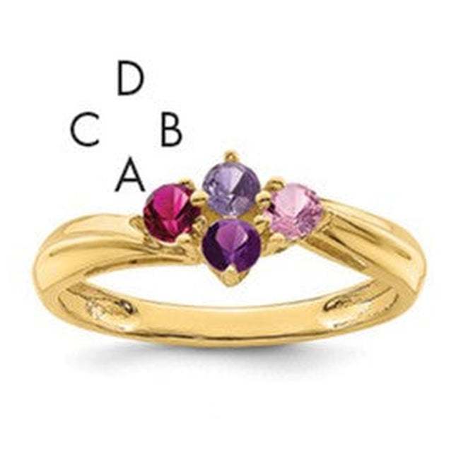 14K gold mother ring