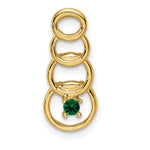 14K 1 Genuine Stone Family Pendant view
