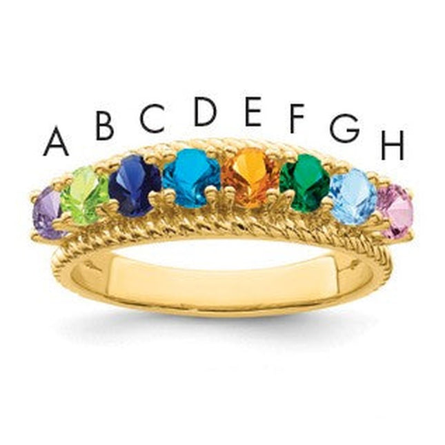 14K gold mother ring