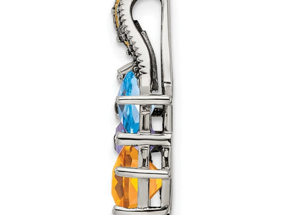 14k/Silver Two-Tone Pendants Style QMPD12 - Classique Jewelry Inc.
