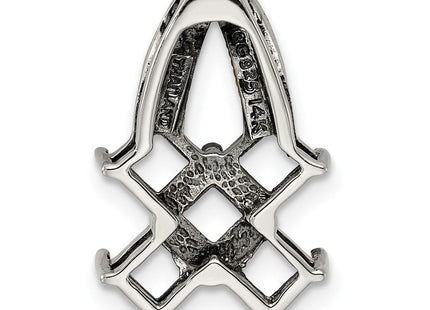 14k/Silver Two-Tone Pendants Style QMPD12 - Classique Jewelry Inc.