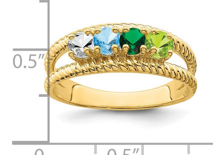 14k Yellow Gold Rings Style XMR8 - Classique Jewelry Inc.