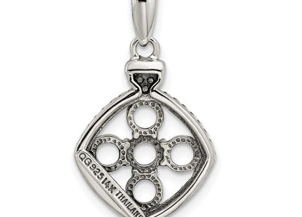 14k/Silver Two-Tone Pendants Style QMPD26 - Classique Jewelry Inc.