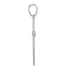 Sterling Silver/Rhodium-plated 1 Birthstone with SS Bezel Family Pendant view 3