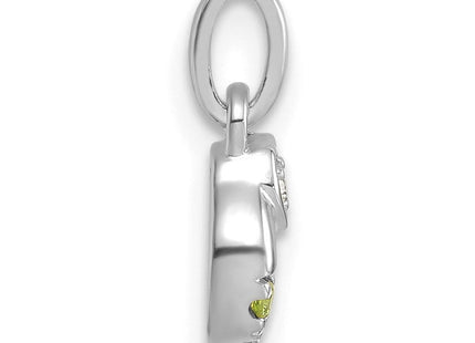 14K gold birthstone pendants & charm, another view