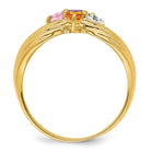 14K 4 Genuine Stone Family Ring view