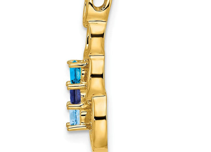 14K gold family pendant, another view