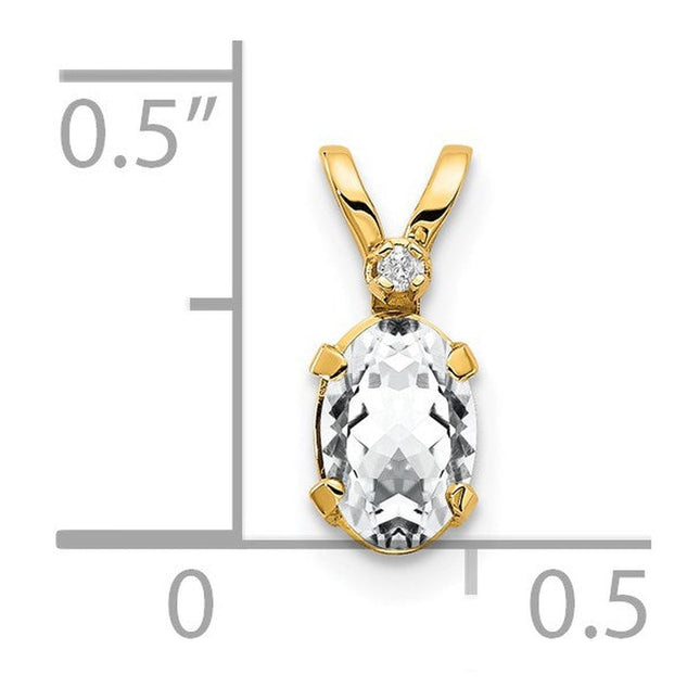 14k Yellow Gold Pendants Style XBE159 - Classique Jewelry Inc.