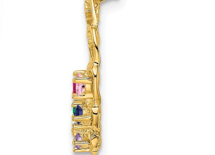 14K gold family pendant, another view