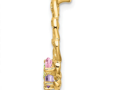14K gold family pendant, another view