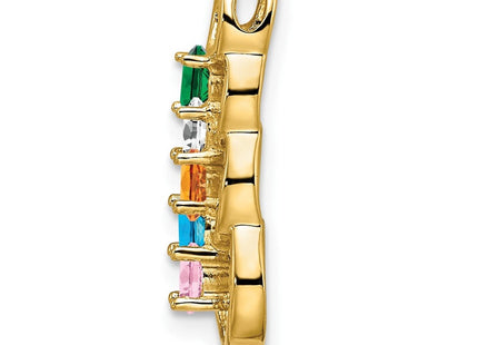 14K gold family pendant, another view