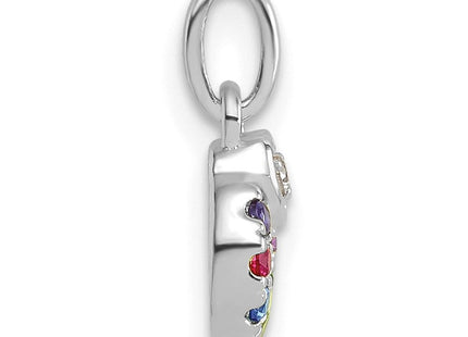 14K gold birthstone pendants & charm, another view