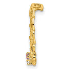 14K 3 Genuine Stone Family Pendant view