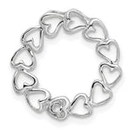 14K White Gold 1 Genuine Stone Family Pendant, 19 x 19mm view