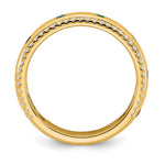 14K 8 Genuine Birthstone and Diamond Mother's Ring view