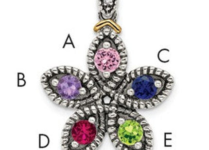 14k/Silver Two-Tone Pendants Style QMPD28 - Classique Jewelry Inc.