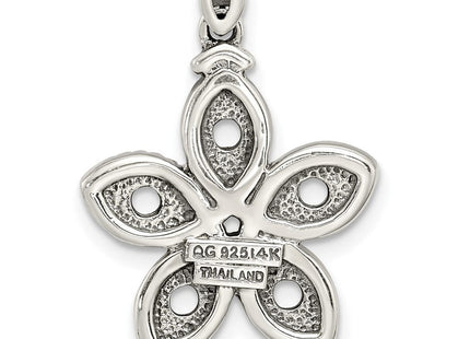 14k/Silver Two-Tone Pendants Style QMPD28 - Classique Jewelry Inc.