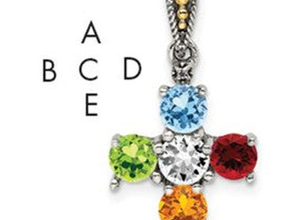 14k/Silver Two-Tone Pendants Style QMPD24 - Classique Jewelry Inc.