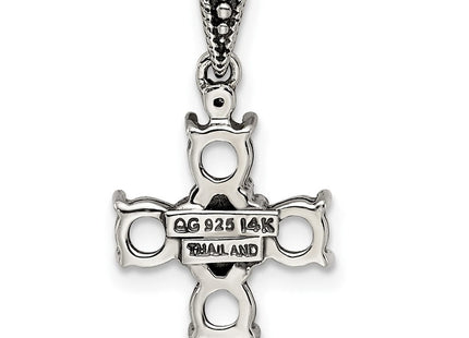 14k/Silver Two-Tone Pendants Style QMPD24 - Classique Jewelry Inc.