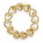 14K Yellow Gold 4 Genuine Stone Family Pendant view