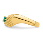 14K 2 Genuine Stone Family Ring view