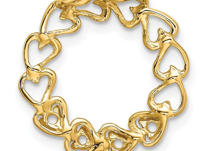 14K gold family pendant, further view