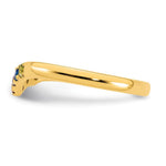 14K 5 Genuine Birthstone with Diamond Mother's Ring view